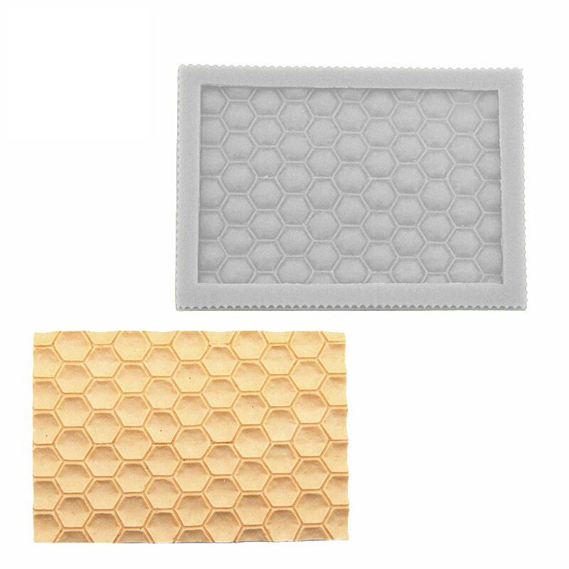 New Products Honeycomb honeycomb Honeycomb Turned Sugar Cake Silicone Mold Dry Pesto decoration mousse Chocolate Baking Tool Clay