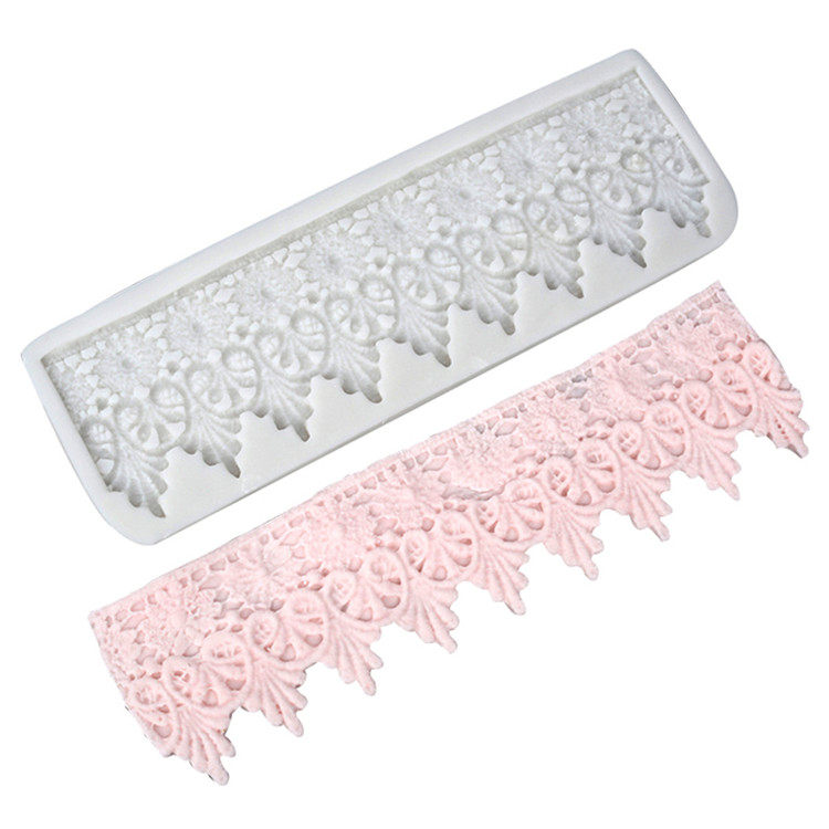 New European pattern lace fondant cake silicone mold dry Pace decoration mousse chocolate baking clay