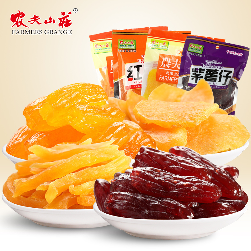 Farmvilla ground melon dry fries 4 sacks Composition 892g Purple Fries Sweet Potato Strips Sweet Potato Slice Fruits And Vegetables Dried