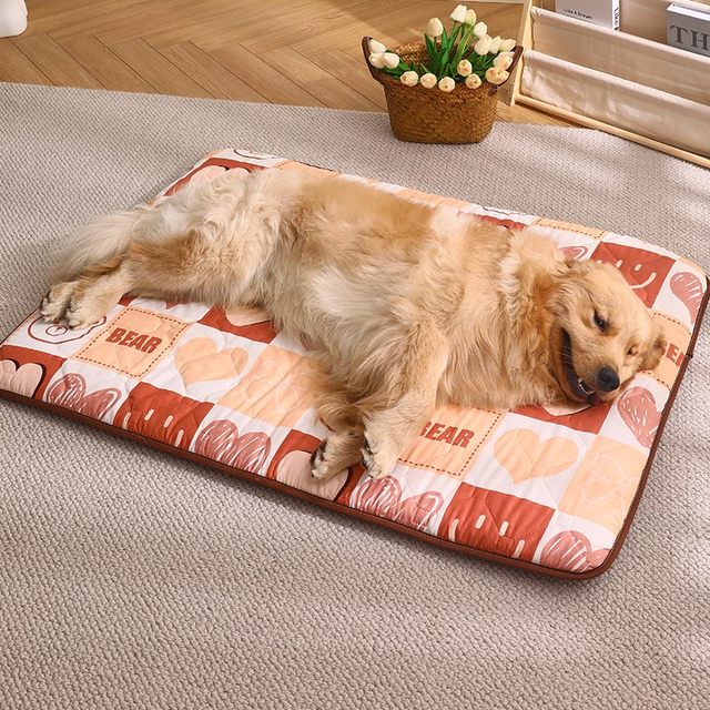 Dog mat mat for sleeping in summer for medium and large dogs golden retriever dog bed sofa floor mat sleeping mat cat nest pet supplies