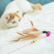 Funny Cat Toy Pet Funny Cat Stick Cat Feather Toy with Bell Funny Cat Toy Kitten Funny Pet Supplies