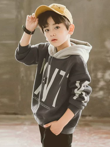 Детская осенняя летняя одежда, демисезонная зимняя утепленная толстовка для мальчиков, подходит для подростков