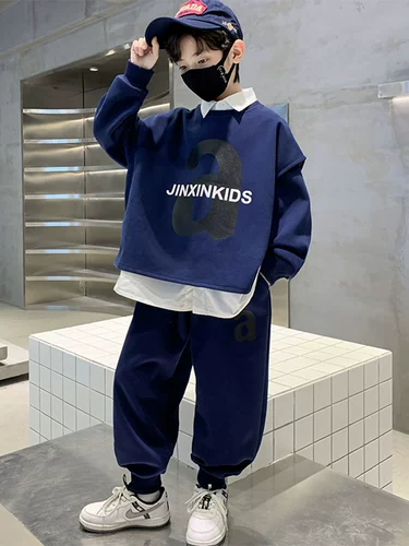 Детская летняя одежда, осенний комплект, толстовка для мальчиков, осенняя, подходит для подростков