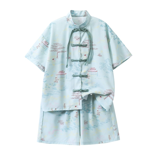 Ханьфу для мальчиков, комплект, детский летний костюм, китайский стиль