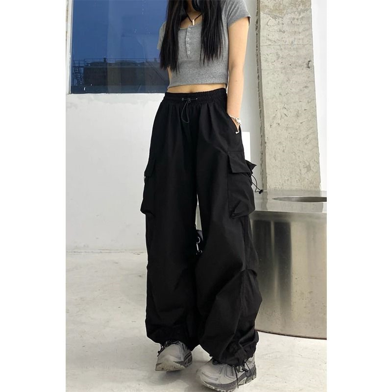 Extra Large Size 150kg Cargo Pants for Men and Women, Autumn Trendy Parachute Loose Casual Wide-Leg American-Style Sports Pants2