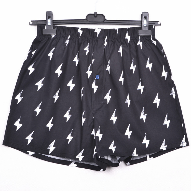 Mũi tên quần nam màu đỏ in cotton rộng kích thước lớn đồ lót siêu co giãn nhà cotton boxer thanh niên đồ lót nam