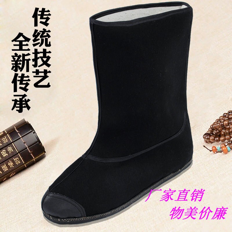 Drama theatre theatre theatre stage performances ancient long boots shoes beat drum boots flat-sole high-tube boots