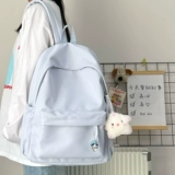 Вместительный и большой ранец, японская минималистичная цветная сумка через плечо для школьников, универсальный брендовый рюкзак