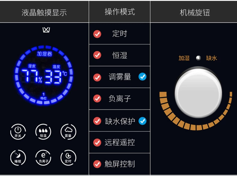 7.5L công suất lớn máy điều hòa không khí ẩm nhà yên tĩnh phòng ngủ không khí oxy thanh dầu thơm tinh dầu bà bầu bé