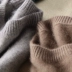 Giải phóng mặt bằng nửa mùa cổ áo nhung cao cổ áo len nam cổ tròn cashmere áo len rắn màu áo thun len đan đáy áo khoác cardigan Áo len