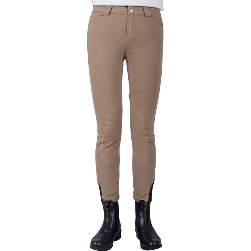 CAVASSION Equestrian Breeches Half Leather Breeches Rocky Harness 8103099