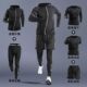 Sports suit men's spring and autumn large size quick-drying clothes new fitness running long-sleeved morning running basketball training clothes tights