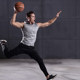 Fitness suit men's summer quick-drying clothes gym running sports suit morning running suit basketball training suit tights