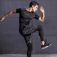 Fitness Clothing Men's Suit Running Clothes Sports Tights Basketball Training Clothes Tights Compression Clothes Gym