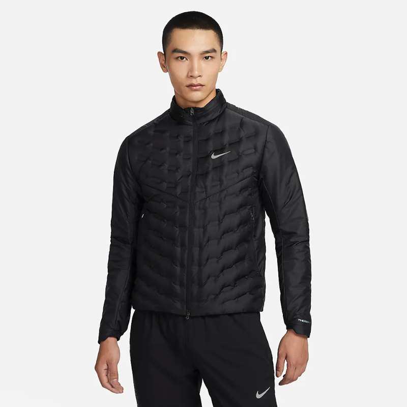 Nike耐克2024冬季THERMA-FIT ADV男子拼接跑步羽绒夹克FB7557-010