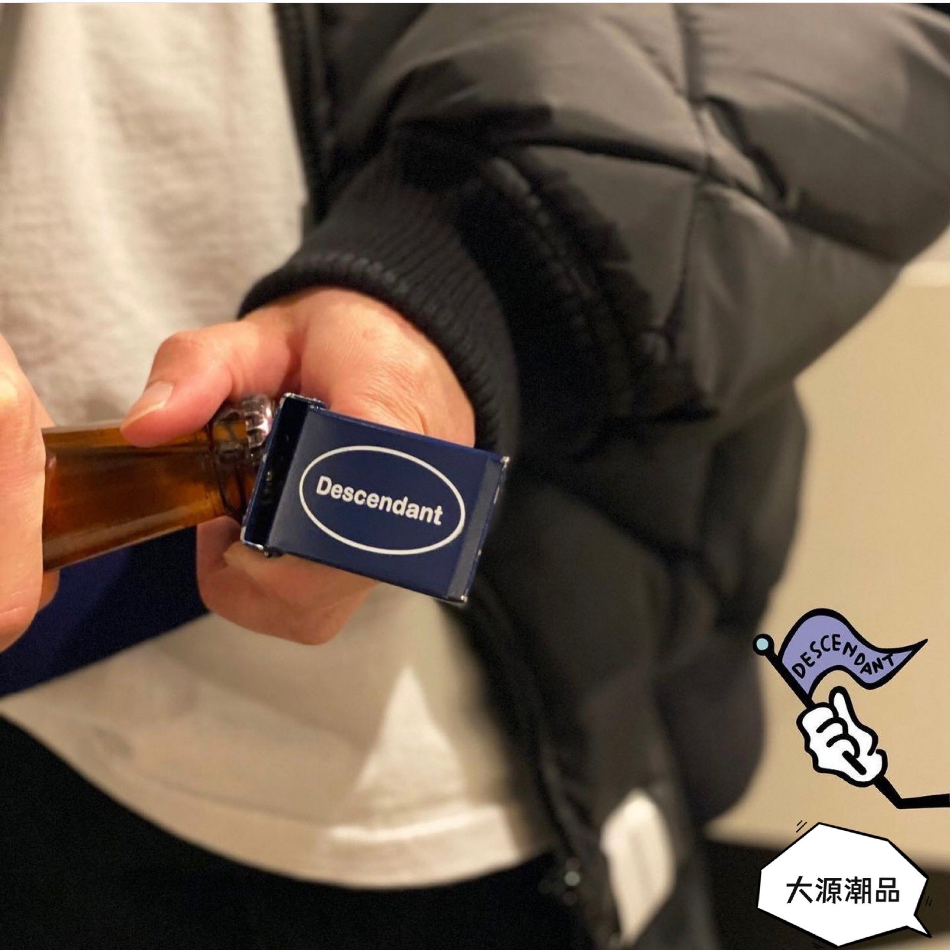 Spot DESCENDANT OVAL BELT DCDT OFFICIAL LOGO LOGO Leisure Belt 20SS