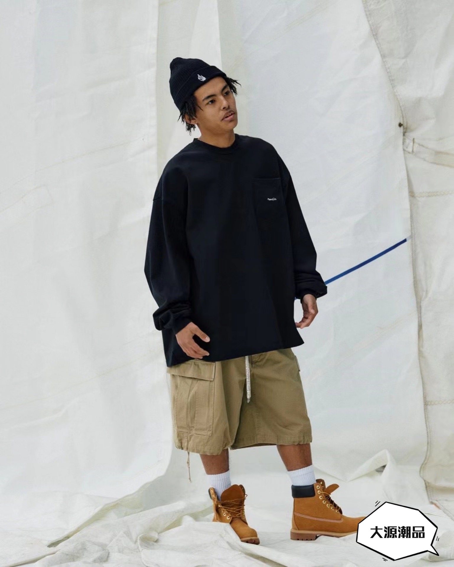 Spot NAUTICA JAPAN Yukukawa Monitoring TOO HEAVY BIG LS TEE Blowing Sleeve T-shirt