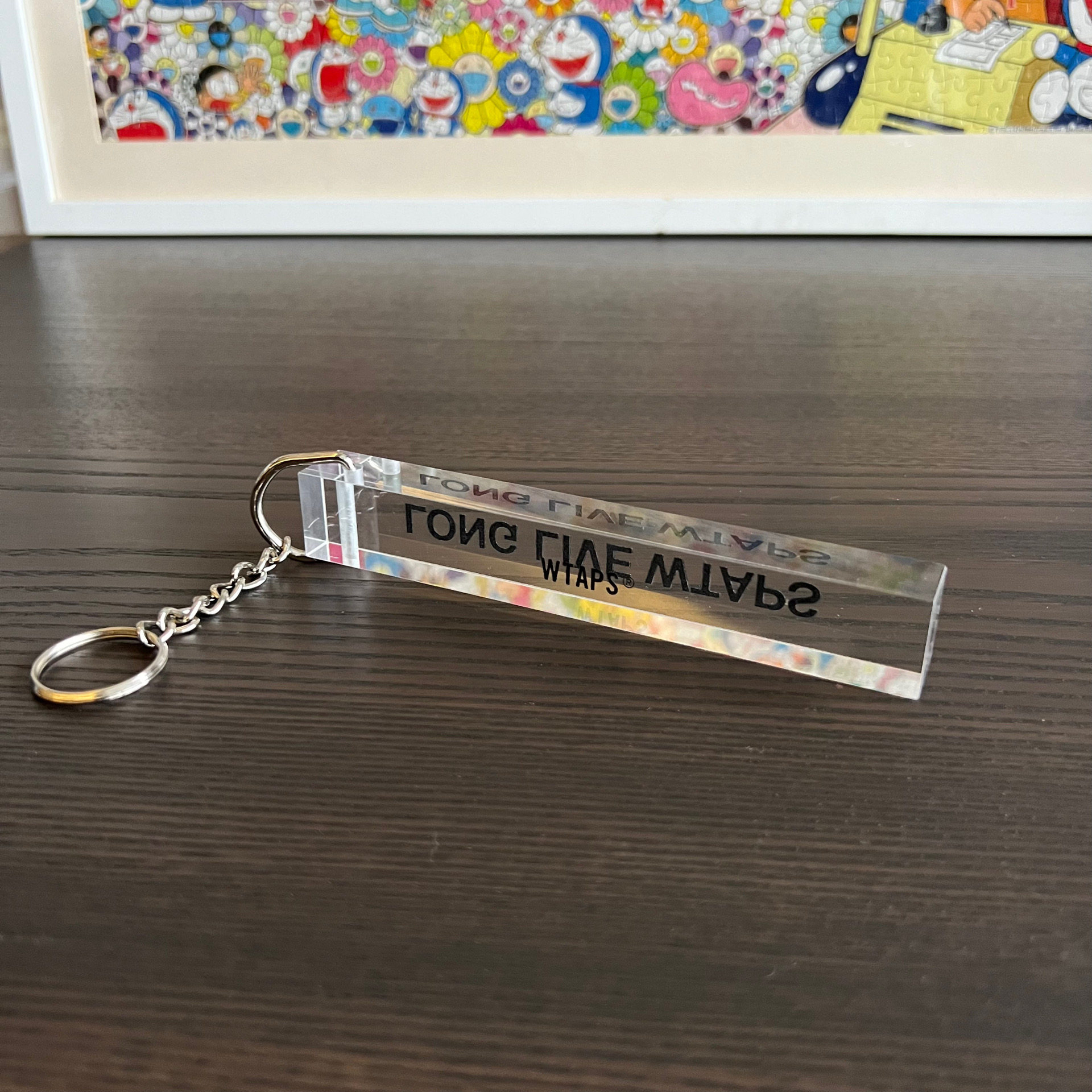 товар из китая 折扣现货wtaps 315/key holder.acrylic long live水晶钥匙扣挂件