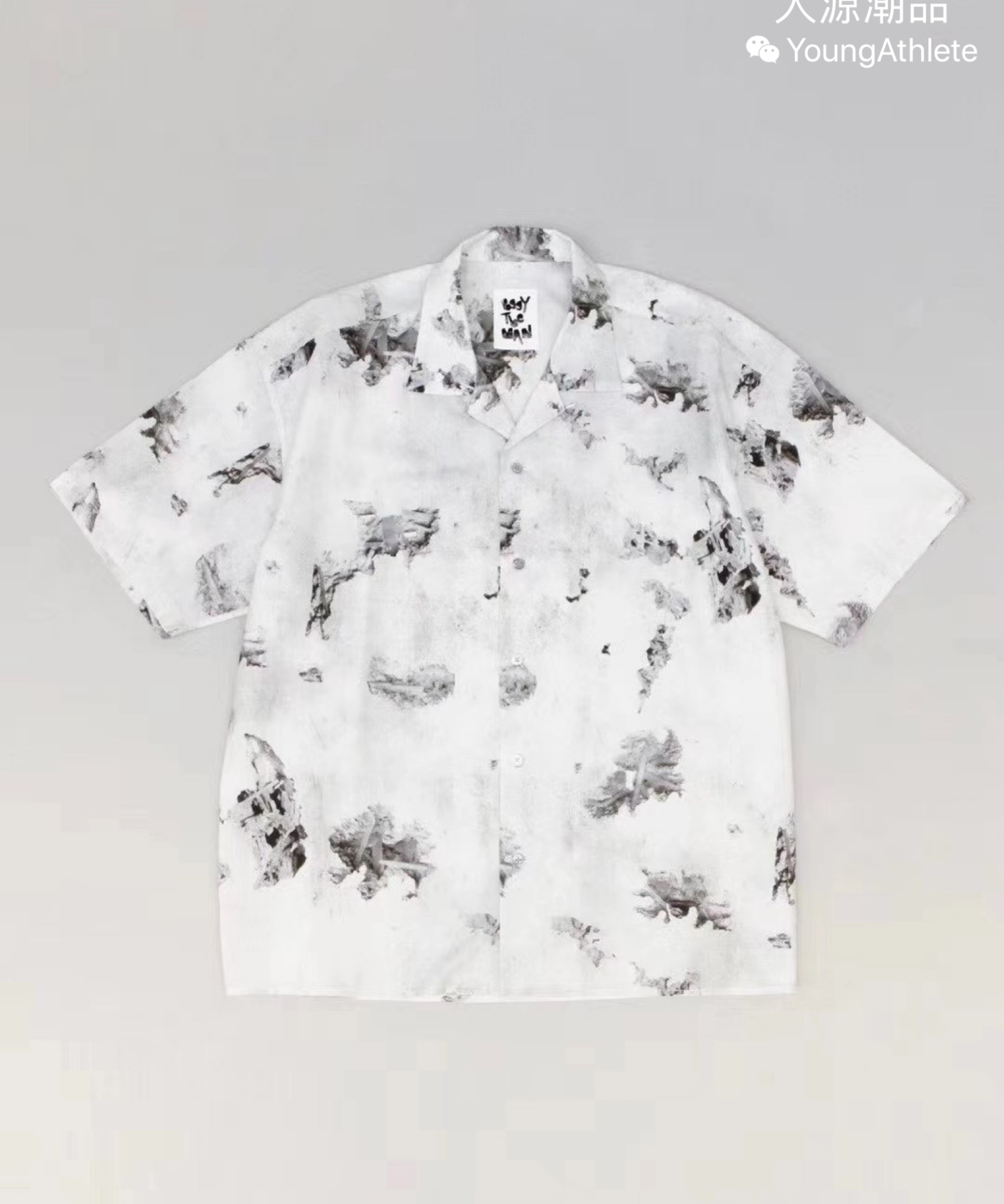 Chongqing spot 2G X Daniel Arsham stone design joint name short sleeve Hawaiian shirt