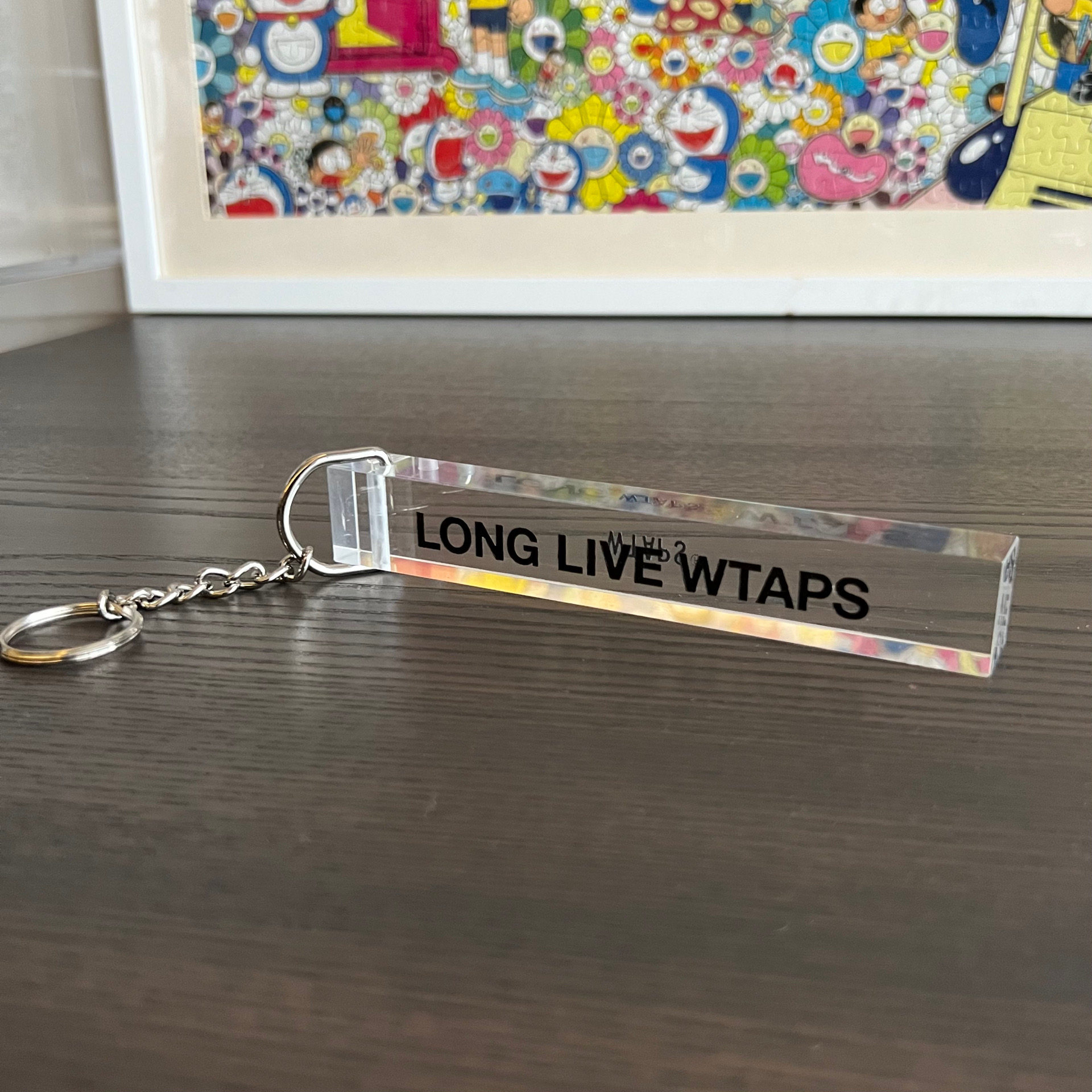 товар из китая 折扣现货wtaps 315/key holder.acrylic long live水晶钥匙扣挂件
