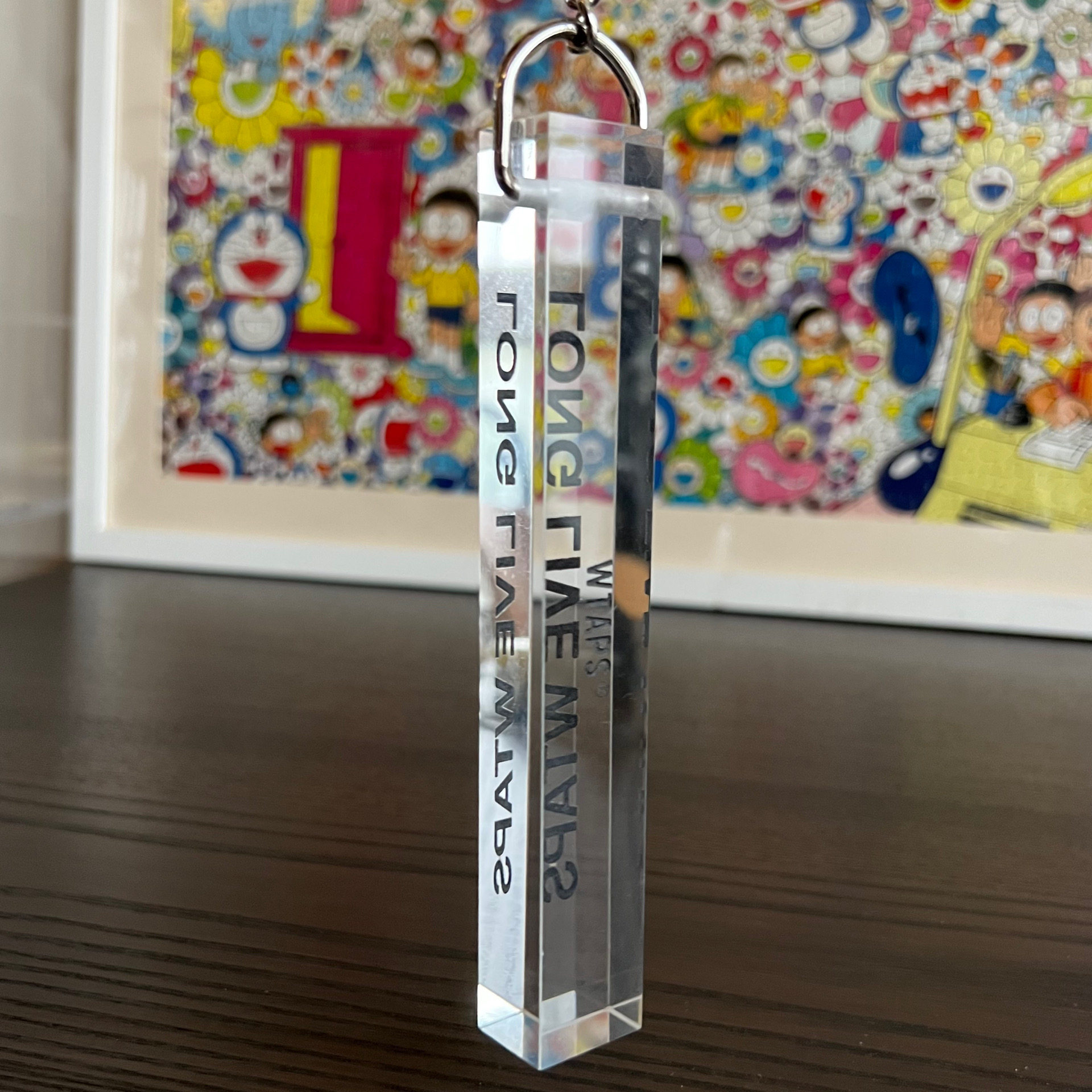 товар из китая 折扣现货wtaps 315/key holder.acrylic long live水晶钥匙扣挂件