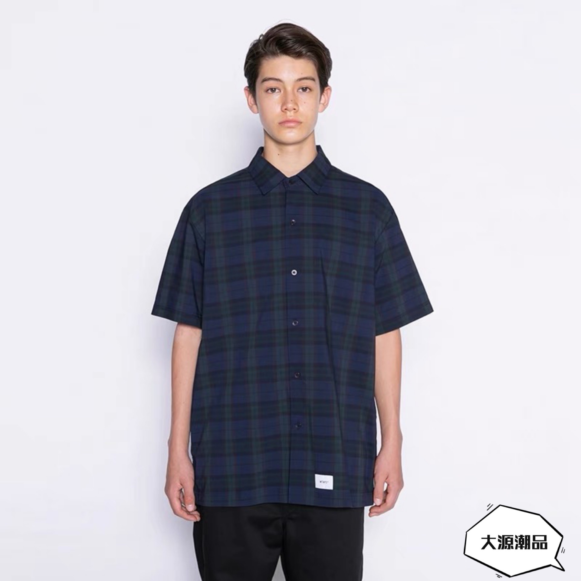 现货WTAPS UNION 01 SS COPO RIPSTOP COOLMAX 格子短袖衬衫21SS-Taobao