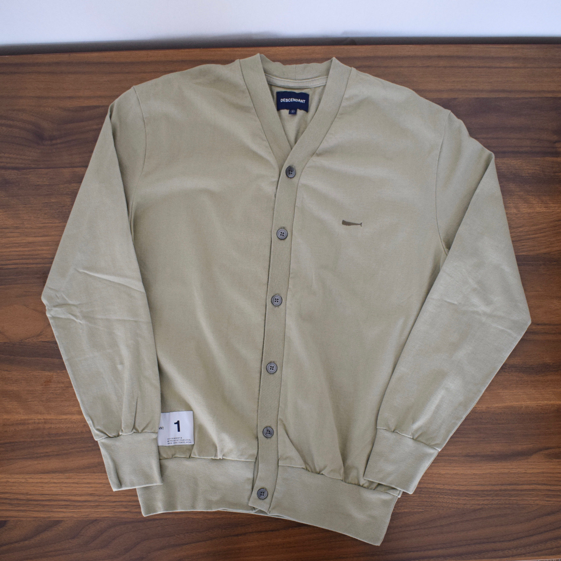 DESCENTANT NURSE CARDIGAN LS LOOP WHEEL LOOP 20SS