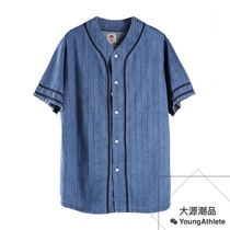 Spot BEAMS JAPAN loose short sleeve baseball shirt baseball collar shirt Japanese 21SS