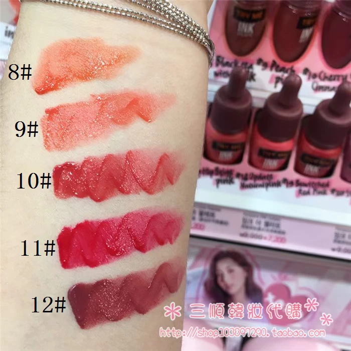 Spot Peripera gelato cream cream lip lip water liquid liquid Pink phiên bản giới hạn - Son bóng / Liquid Rouge