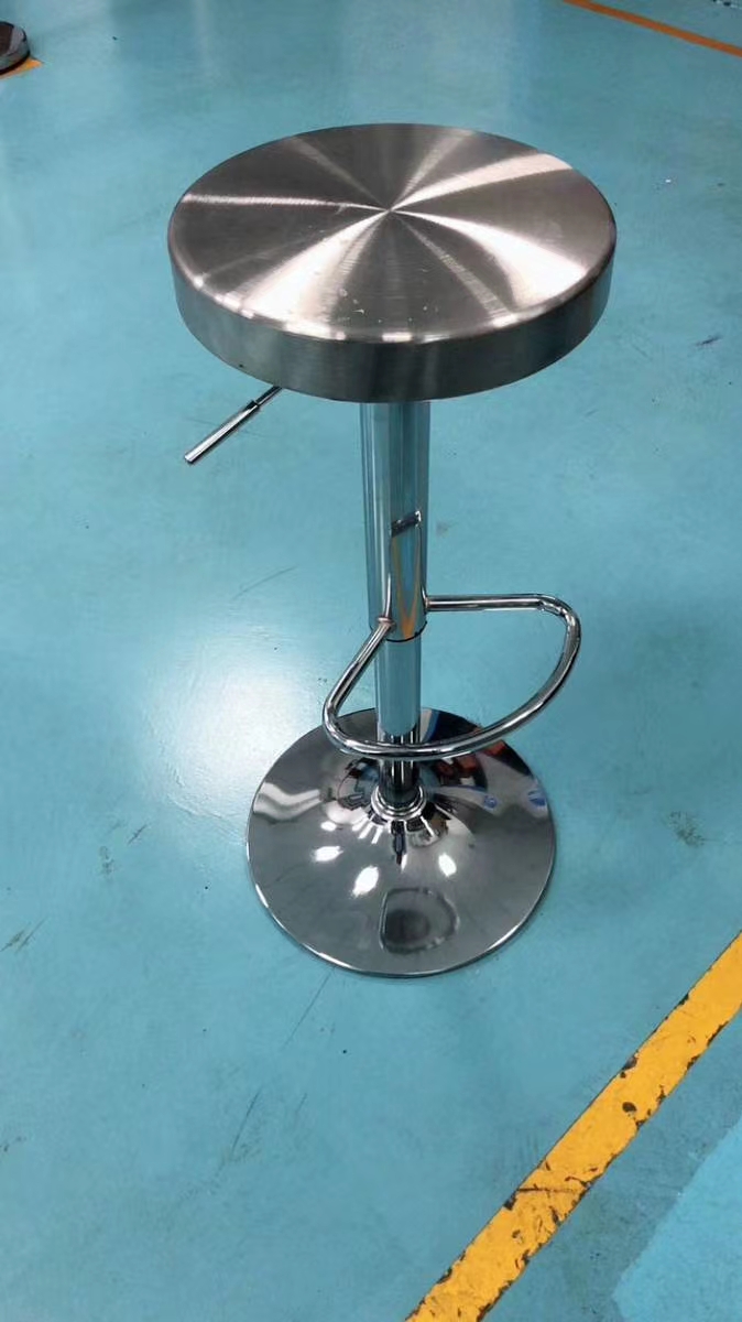 Stainless Steel Round Stool Bar Beauty Hairdressing Lifting Stool Laboratory Assembly Line Production Workshop Catering Dining Room Stool