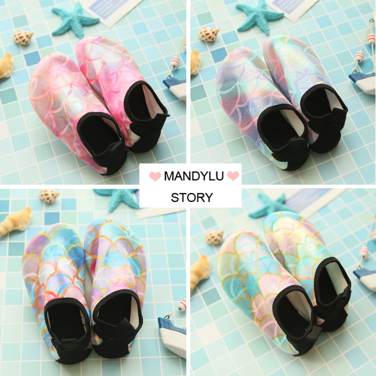 Children Beach Shoes Mermaid Speed Dry Non-slip Swimming Shoes Home Baby With Water Surfing Diving Shoes-Taobao