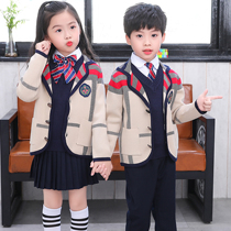 Kindergarten garden clothing spring and autumn sweater school clothing four pieces of college childrens suit English wind school suit