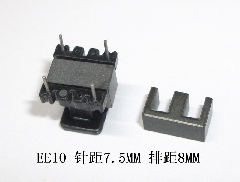 PC40 material EE10 magnetic core EE10 skeleton (2 2 vertical) set
