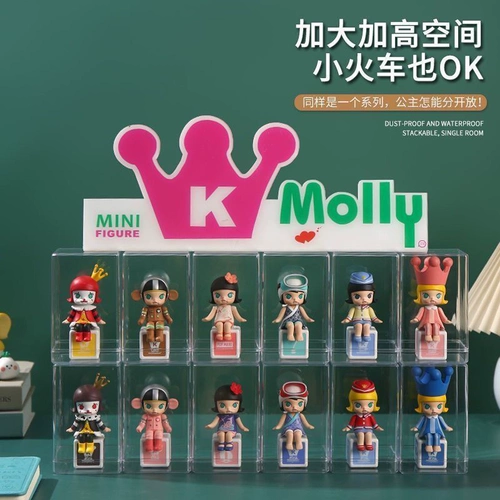 Bubble Mart Display Box Прозрачная пылепроницаемая однократная рука для слепой коробки