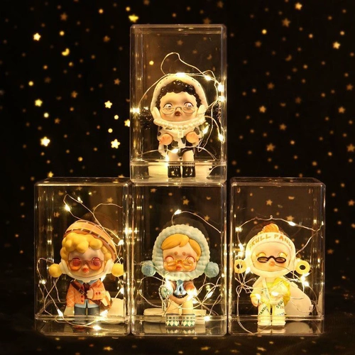 Bubble Mart Display Box Прозрачная пылепроницаемая однократная рука для слепой коробки