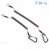 Pilot with climbing buckle wire missed rope 1 meter 1 5 meter Louya clamp fish clamp hook rope telescopic pull rope