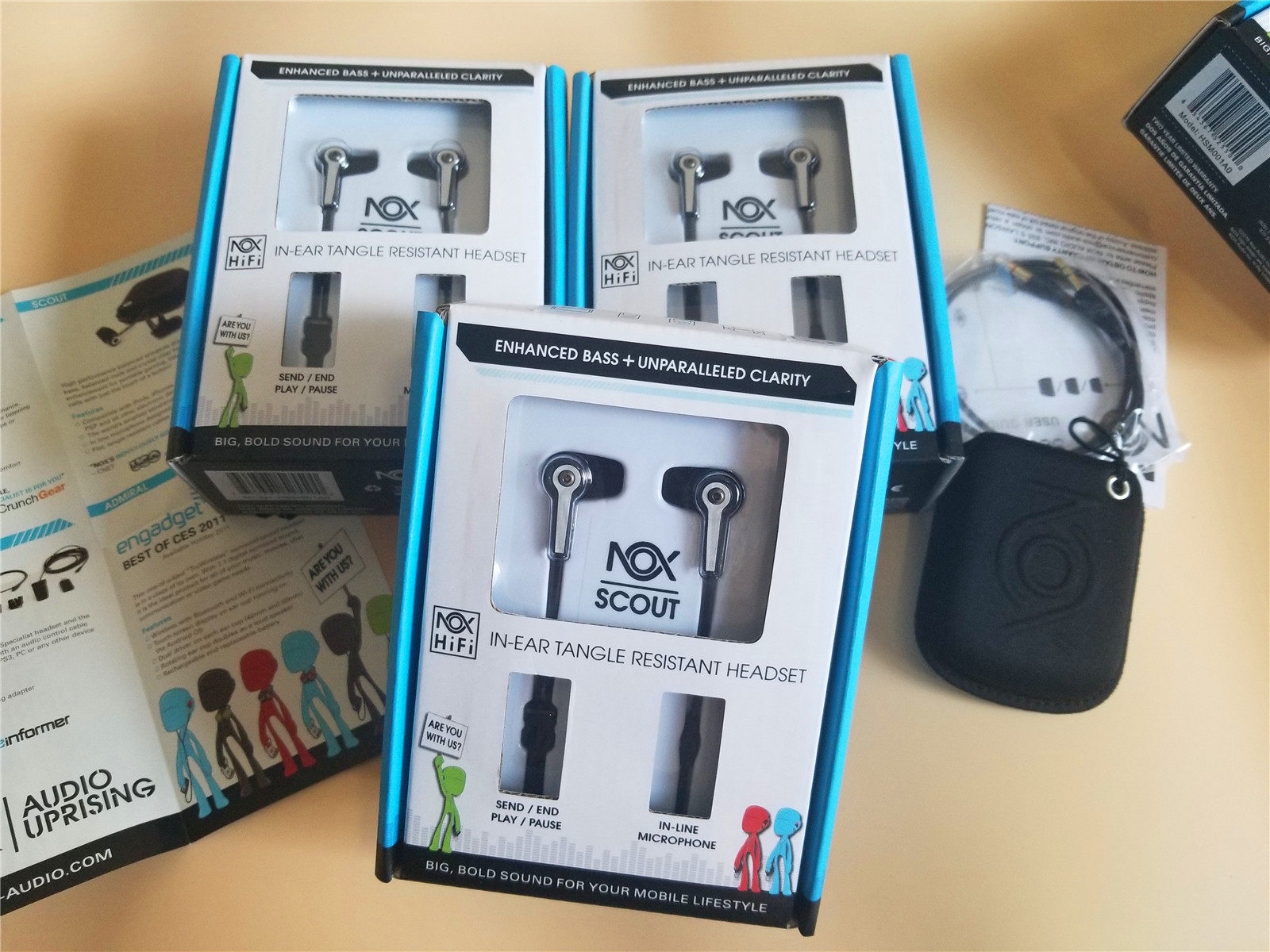 US NOX Loushi micro-motion iron unit moving iron headset wire-controlled microphone boxed high-definition vocals