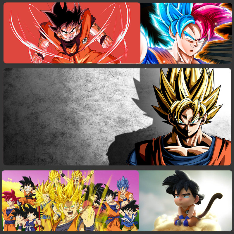 Dragon Ball Super Z Monkey King Vegeta tide brand mouse pad oversized lock edge thickened computer desk keyboard pad