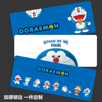Doraemon cute oversized mouse pad blue fat jingle cat cartoon overlock female office washing writing desk pad