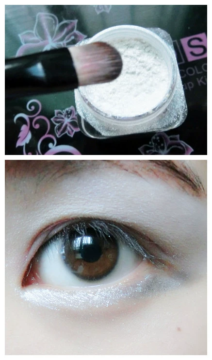 Alpha Eyeshadow Powder Modelling Powder Bột có độ bóng cao Bột làm sáng siêu mịn siêu mịn Sử dụng tốt ánh sáng cao ~ - Bóng mắt phấn mắt revolution