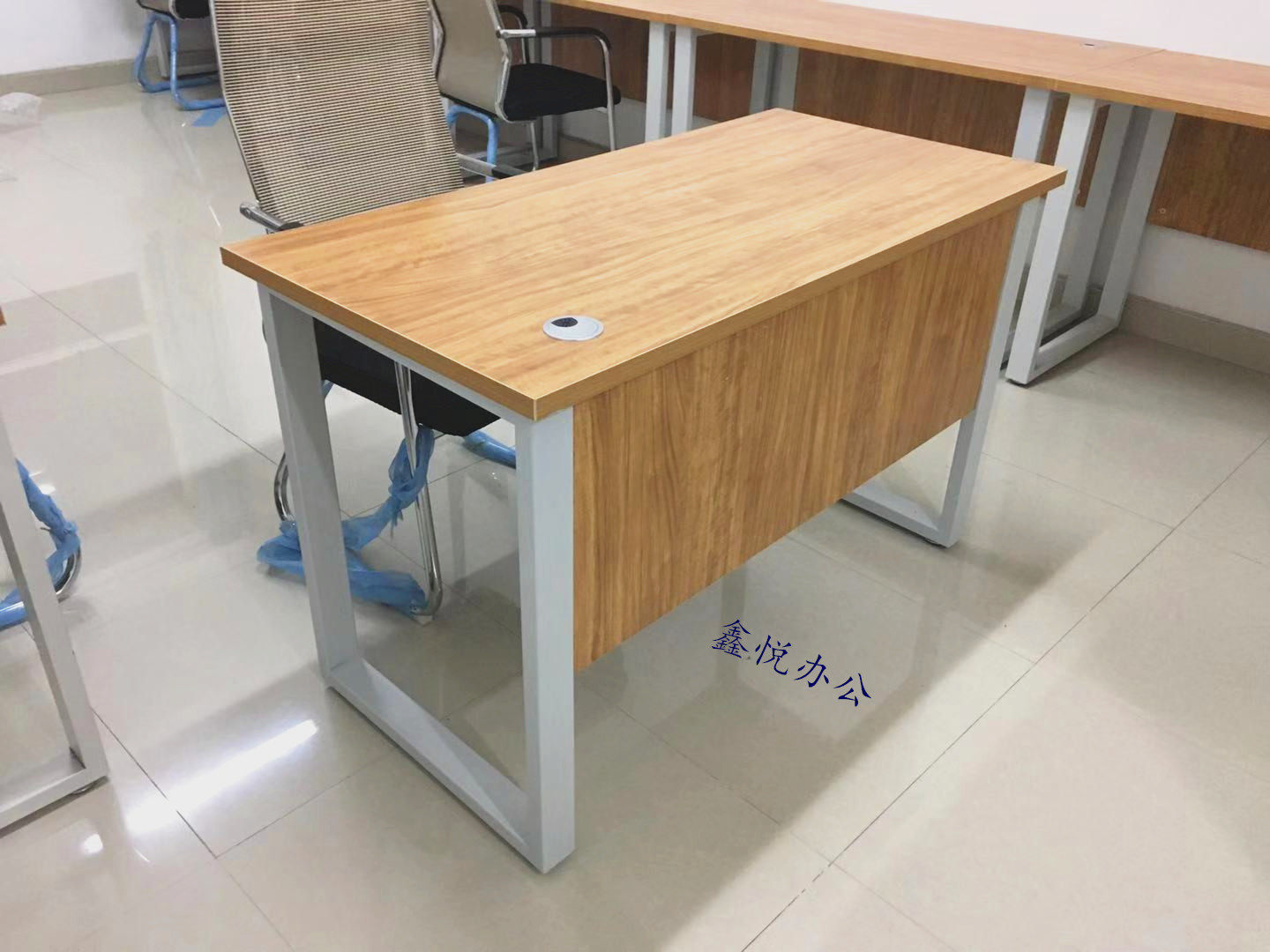 Chengdu reinforced steel wood computer desk desktop table extended double simple modern home bedroom office desk customization