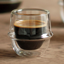 Japanese imported KINTO double glass glass transparent coffee cup flower fruit tea cup juice cup