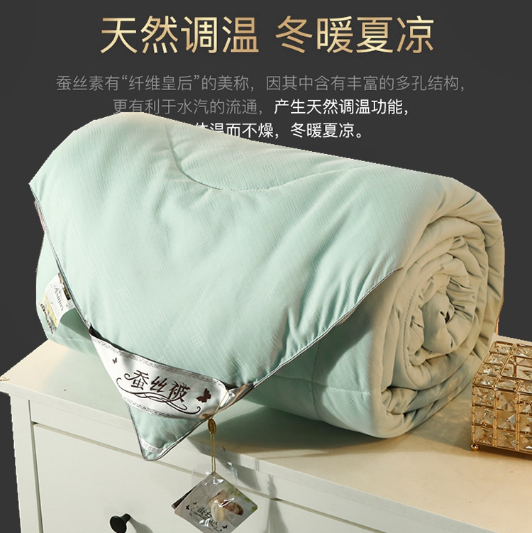 Tongxiang pure handmade silk quilt 100 mulberry silk autumn and winter quilt two-in-one 10 catties 8 thickened quilt core