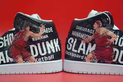 Jiu Yin original painting design slam dunk master handmade sneakers sports shoes custom painting(handmade fee)