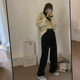 jeans ສີຂາວສໍາລັບແມ່ຍິງ 2023 ລະດູໃບໄມ້ປົ່ງແບບໃຫມ່ ກາງເກງກາງເກງຂາຍາວ ກາງເກງຂາສັ້ນ drapey ກາງເກງຂາກວ້າງ-ຂາ trendy
