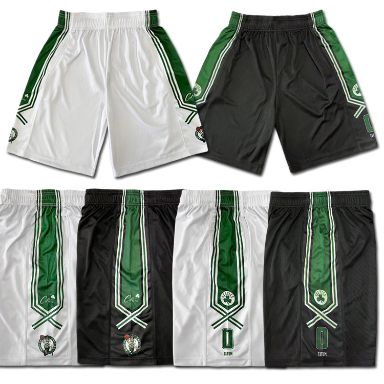Tatum Tatum Boston Celtics No. 0 Basketball Shorts Loose Casual Sports Quick-Drying Breathable 5-Point Shorts