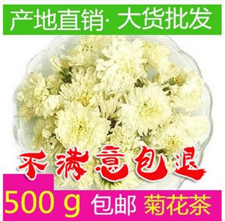 New white chrysanthemum July chrysanthemum tribute chrysanthemum 500g Huangshan tribute chrysanthemum tea tribute chrysanthemum tea