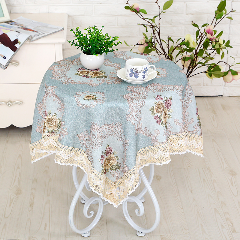 Bàn tròn nhỏ vải bàn cà phê vuông bàn vuông bàn ren vải vải cotton nhỏ khăn trải bàn hình chữ nhật tươi khăn bàn ăn