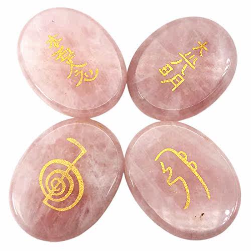 favoramulet Engraved Palm Stone Healing Crystal Cha