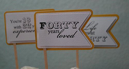 All About Details Gold Matte 40th Birthday Quotes C